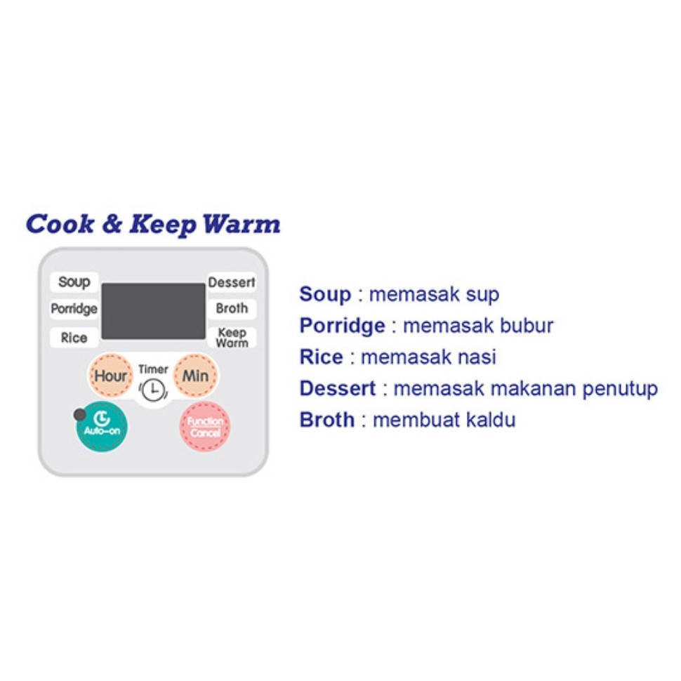 Baby Safe Slow Cooker 1,5L With Auto Menu LB06D