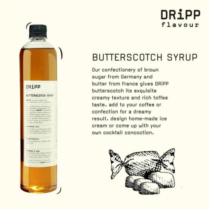 

Ge02G Dripp Butterscotch Syrup - Sirup Butterscotch 760 Ml Ds5G