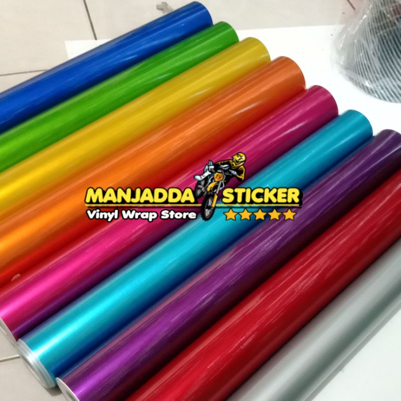 Stiker Skotlet Motor Metalik Candy Semua Warna