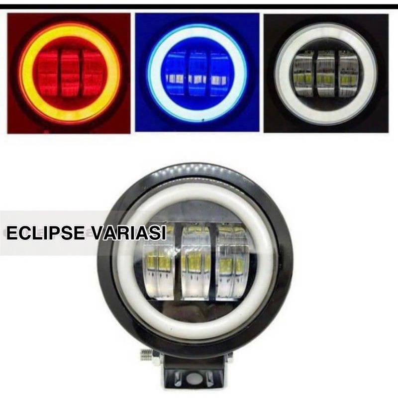 LAMPU TEMBAK DAYMAKER MINI 3 LED BULAT DAN KOTAK /LAMPU SOROT DAYMAKER 3 LED KOTAK DAN BULAT