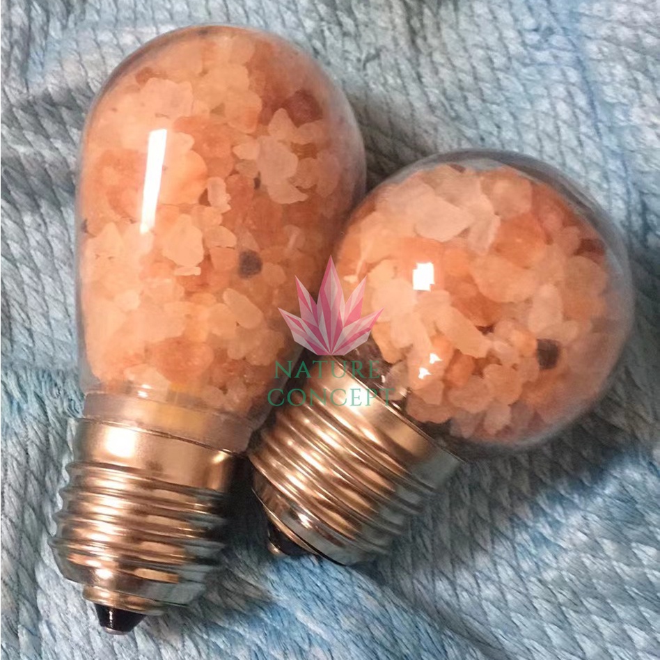 Bohlam E27 Batu Garam Himalaya Unik Unique Salt Lamp Bulb Low Watt