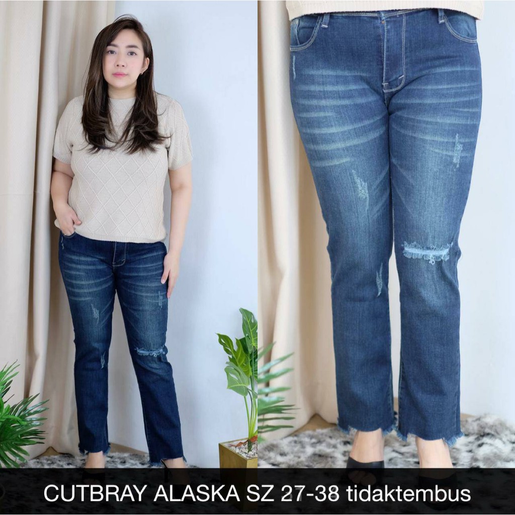 CELANA JEANS WANITA CUTBRAY ALASKA SZ 27-38 TIDAK TEMBUS