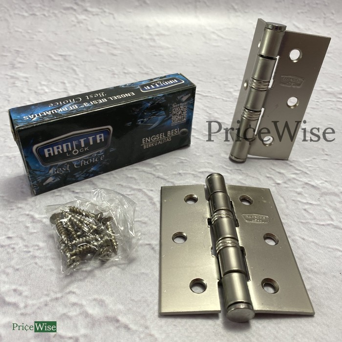 Engsel Besi Tebal 3" / Engsel Pintu / Engsel Jendela / Brass Hinges