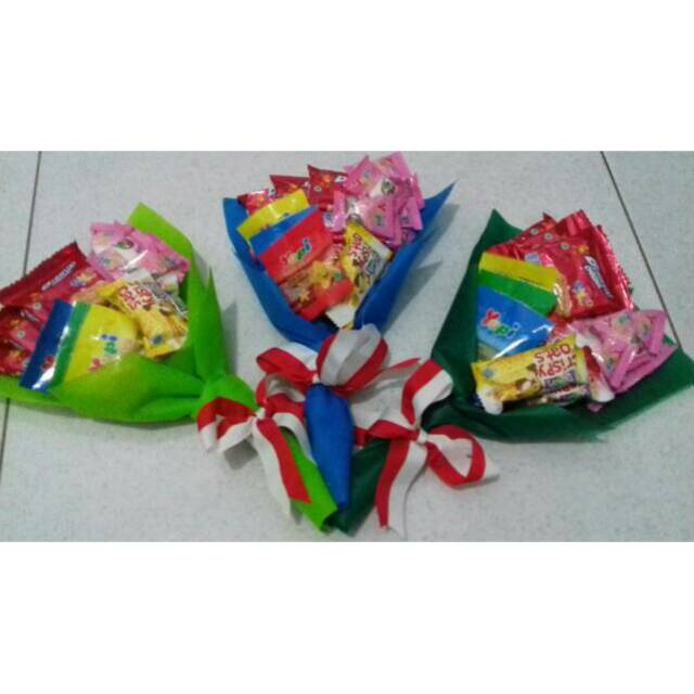

Buket snack paket komplit - murah (isi 4 macam snack)