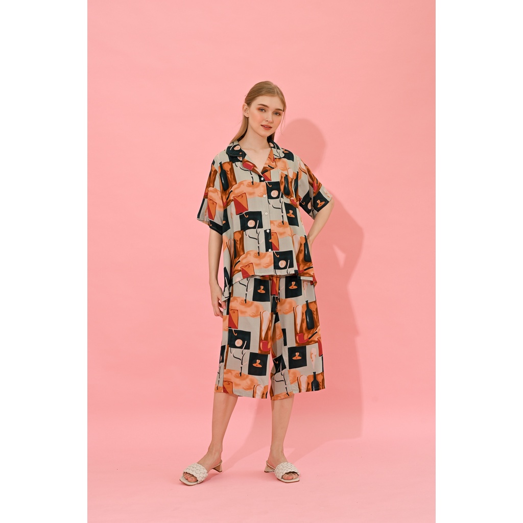 Kalla set - Sleepwear / Piyama Baju Tidur Rayon by RAHA Sleepwear-6