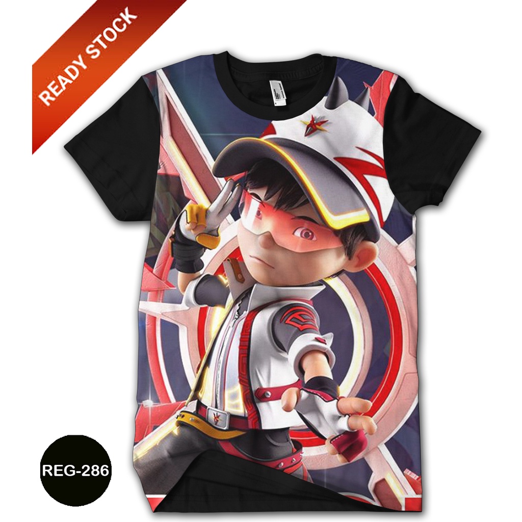 Baju Anak Boboiboy Supra Super Galaxy 3D Baju Boboiboy Kartun TV Animasi #REG-286