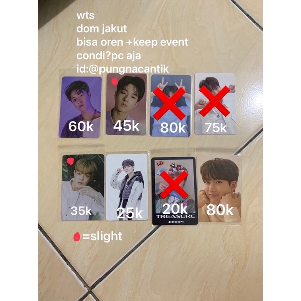 photocard jihoon,junkyu kelinci,haruto,yoshi.manyo e3 jihoon,junkyu,haruto