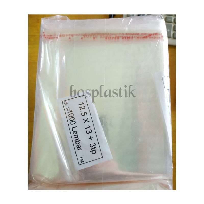 

Plastik OPP Lem / Seal Uk 12.5x13 (isi 1000 lembar)