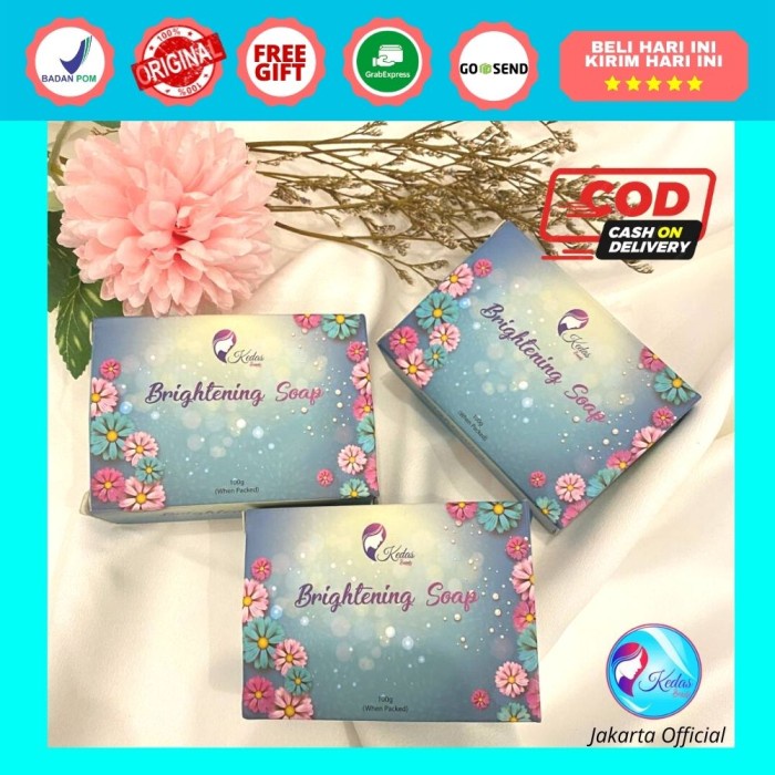 Brightening Soap Kedas Beauty / Sabun Mandi / Sabun Wajah Ori BPOM
