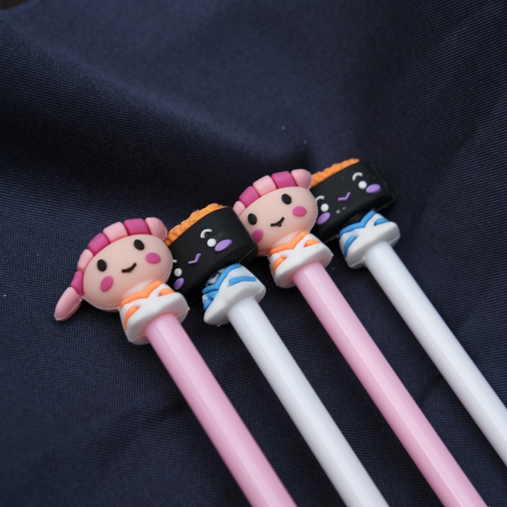 

PEN GEL KARAKTER SUSHI SASHIMI FOOD JEPANG LUCU MURAH GROSIR PULPEN