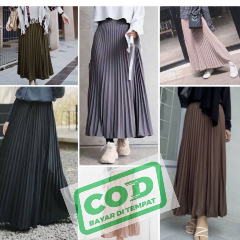 ROK PLISKET PREMIUM //Rok Kerja Wanita//Bawahan Wanita Kekinian//Bawahan WAnita Muslim//Rok