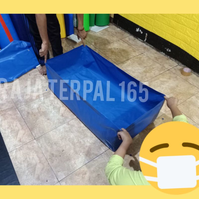 KOLAM TERPAL 100X50X25 SEMI KARET