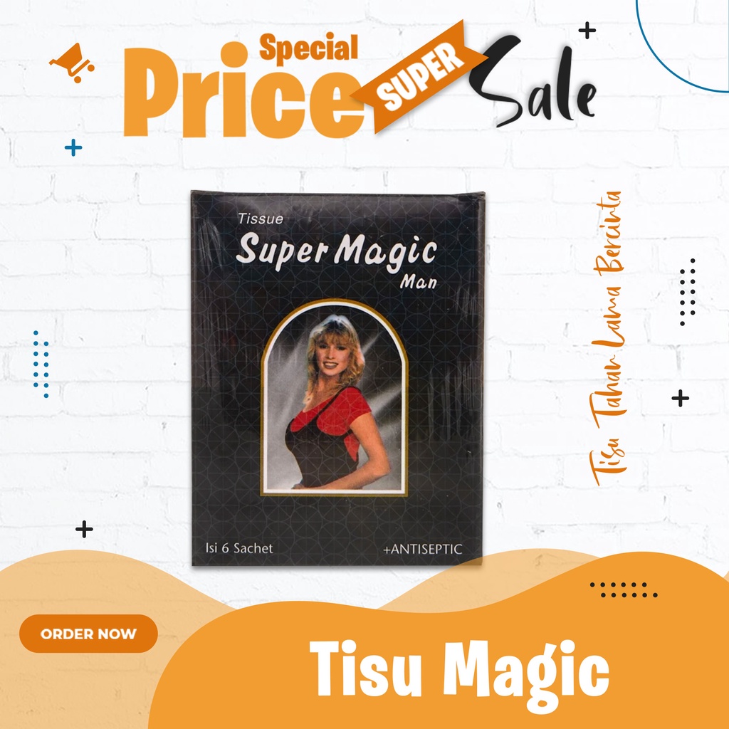 Diskon Tisu Magic Man Aroma Original - 6 Sachets - TISU Super Magic