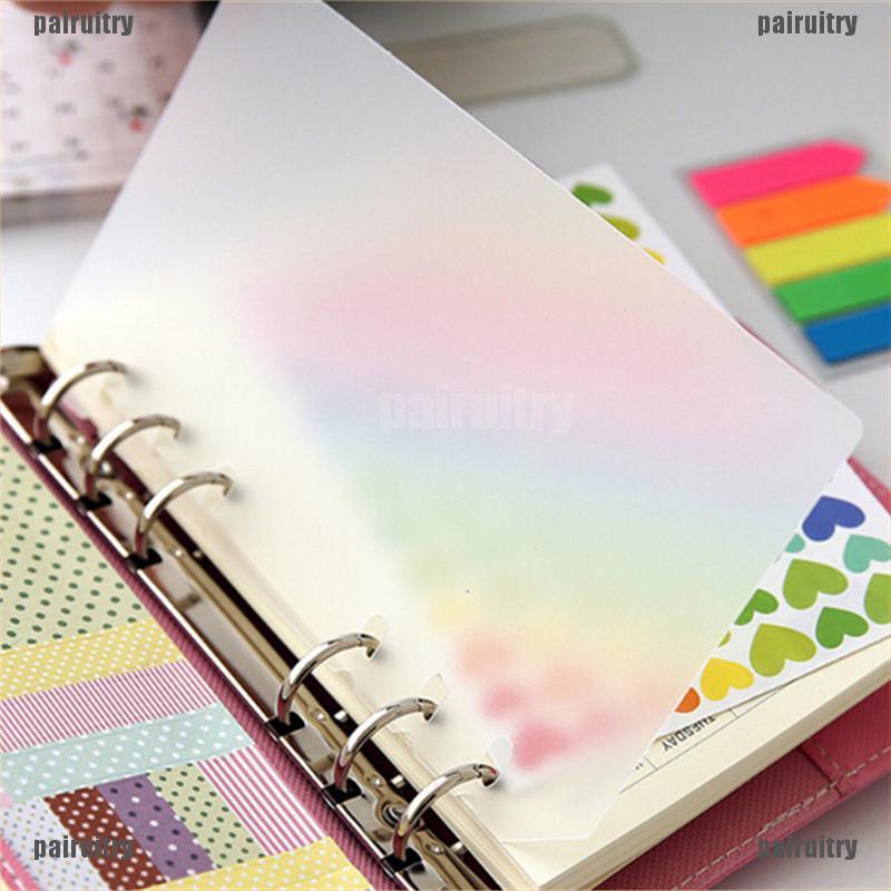 1pc Loose Leaf Binder Notebook A6 Dengan 6 Lubang