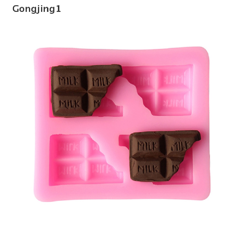 Gongjing1 Cetakan Kue / Coklat / Fondant Bentuk Setengah Tablet Bahan Silikon Untuk Dekorasi Diy