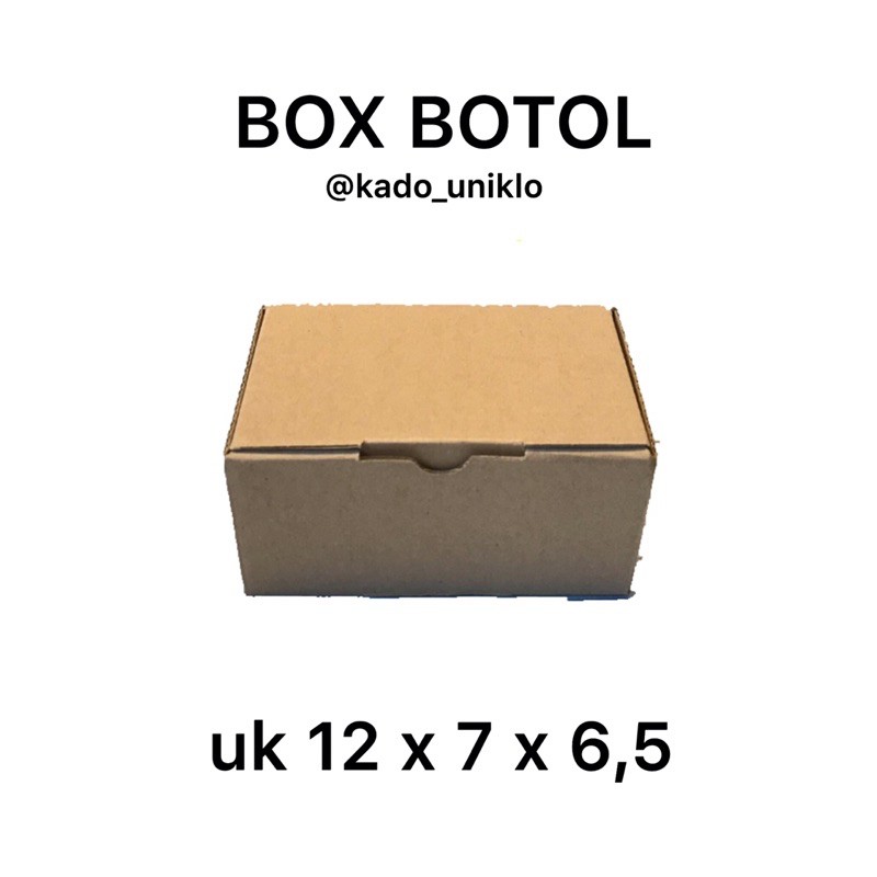 

Kardus Botol DIE CUT Ukuran 12 x 7 x 6,5 cm