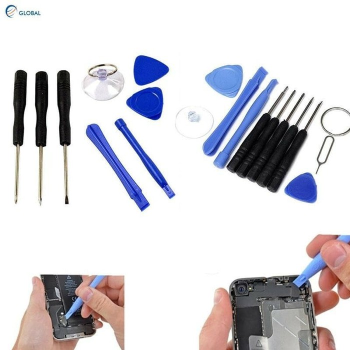 obeng set 11 in 1 tools opening screw alat pembuka casing hp *AS04