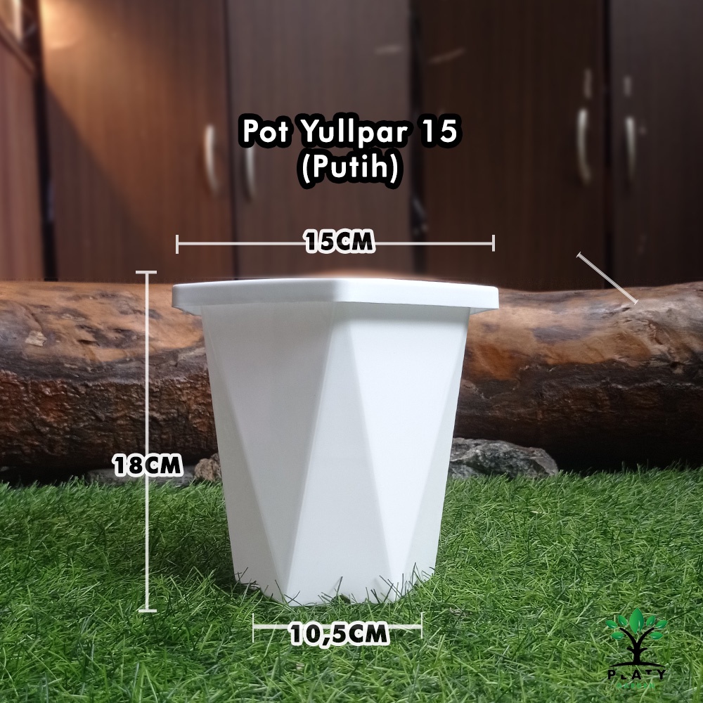 Pot Nordik 25 | Pot Tanaman Hias | Pot Tabung | Pot Putih Hitam Coklat | Merk Citra Jaya Plastik