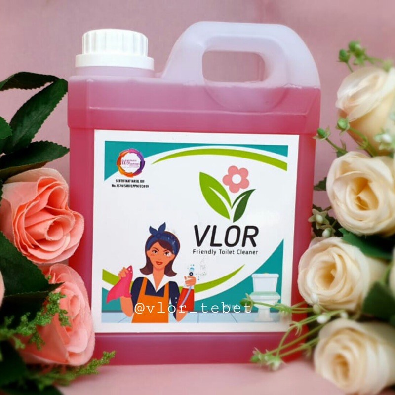Vlor Pembersih Kamar Mandi, Toilet & Kaca Ampuh (Ukuran 1 Liter)