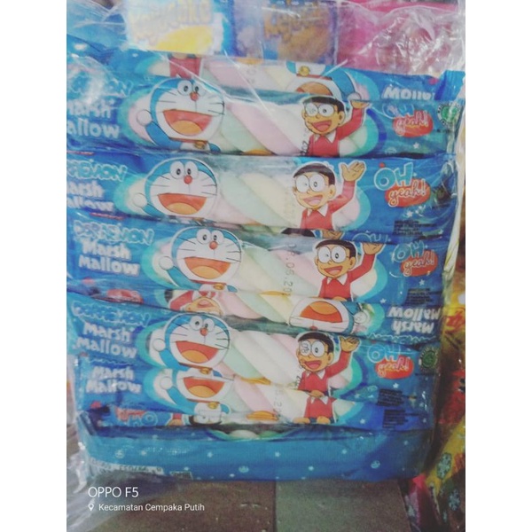 Marsmellow Doraemon kepang isi 20 pcs