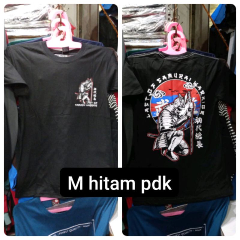 Kaos anak last of samurai tanggung hitam