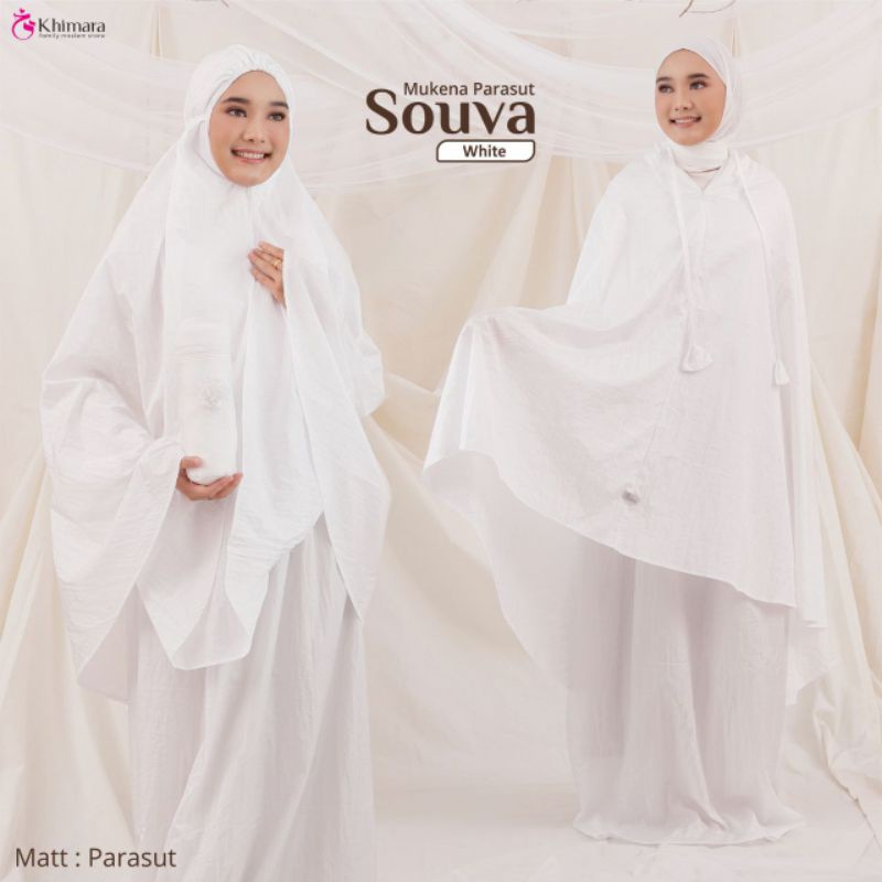 Mukena Travelling Parasut Premium 2in1 Mukena Souva