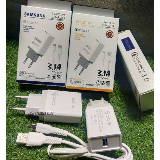 Adaptor Charger 3.1a micro usb Hight Quality FAST CHARGING ZB QC3.0