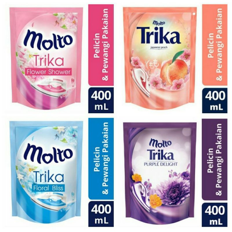 Molto Trika Pelicin dan pewangi pakaian molto 400 ml