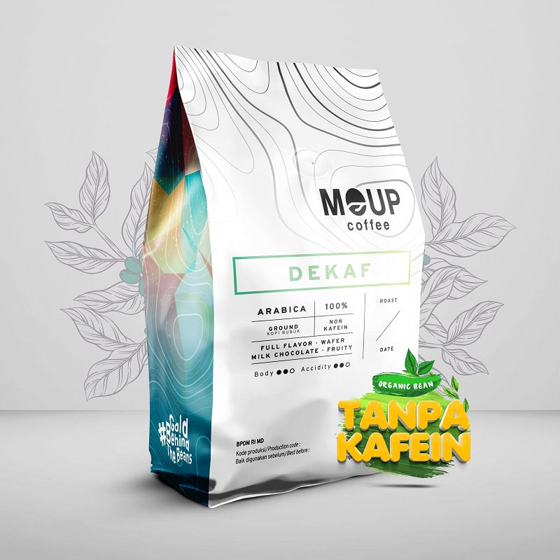 

DECAF Coffee Dekaf Dekafein Kopi Tanpa Kafein MOUP-Coffee 100gr Bubuk Paling Murah Terbaik Premium Grade A