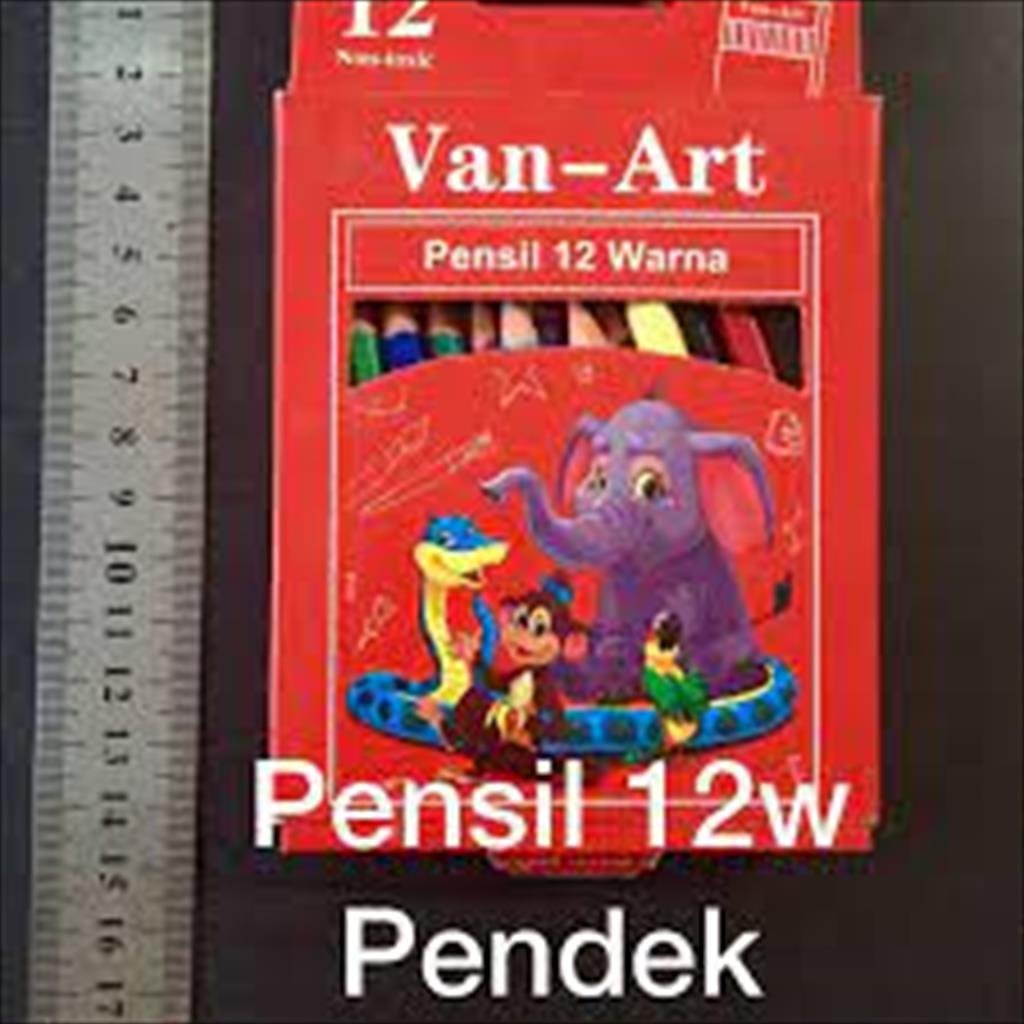 OTS 761. Van-Art Pensil 12W 12 warna Panjang dan pendek