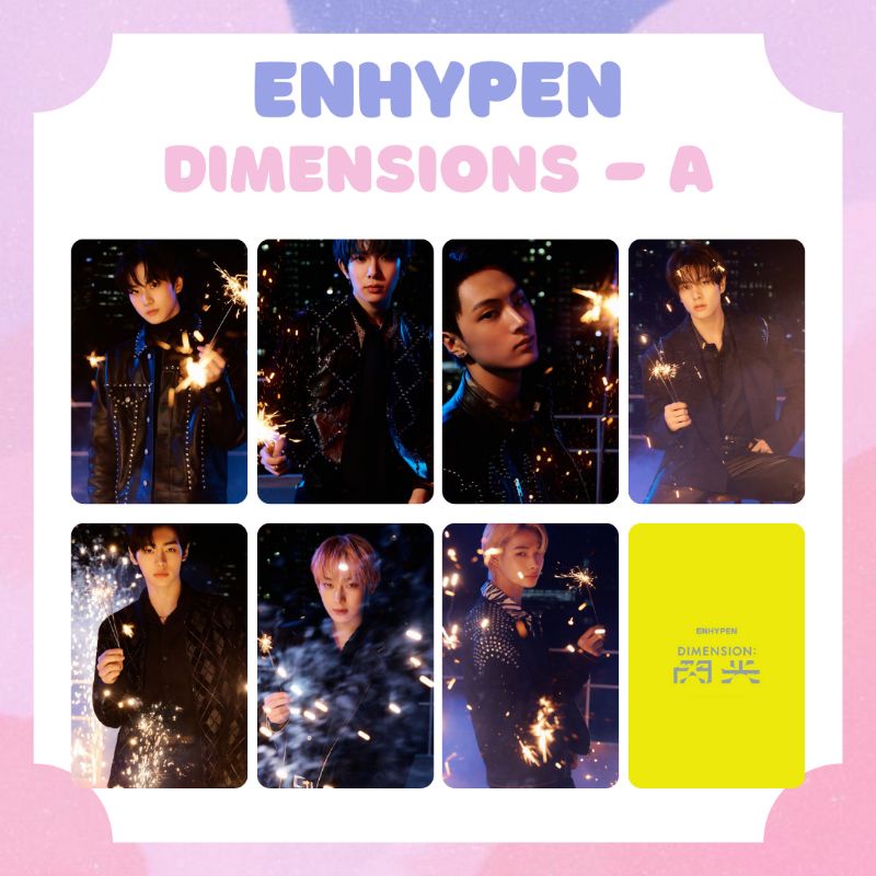 [ENHYPEN] PHOTOCARD ENHYPEN DIMENSIONS JUNGWON HEESUNG JAY JAKE SUNGHOON SUNOO NI-KI ‼️ BACA DESKRIPSI‼️