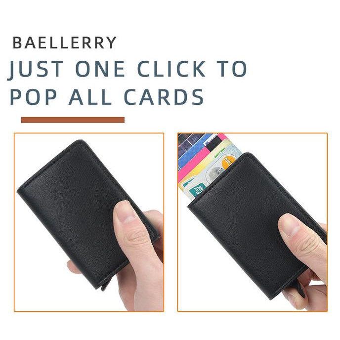 

Dompet Kartu Kulit RFID Baellerry Original Anti Theft Card BLY039 ficok33