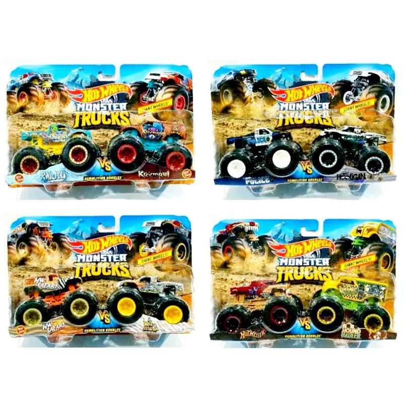 Hot Wheels Monster Trucks Demolitin Doubles Original Mattel Hotwheels Monster truck isi 2