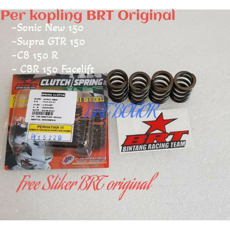 Per kopling brt sonic 150 new/CB 150 R/CBR 150 facelift /Spring kopling pir kopling per kopling racing brt bogor