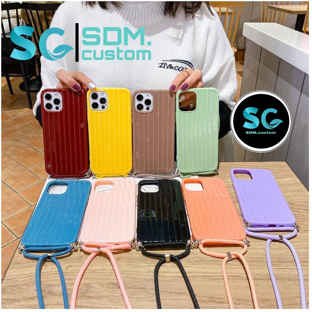 Koper Seling case / koper case lanyard samsung m31 vivo s1 v7 plus redmi note 8 note 8 pro