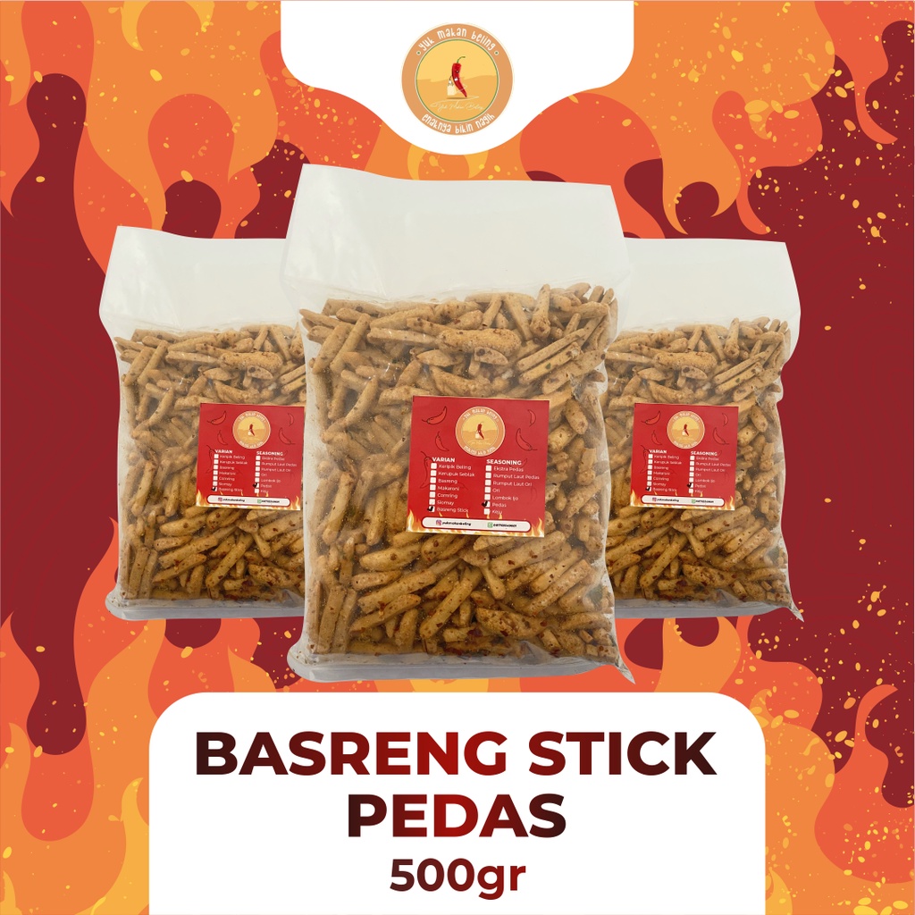 Basreng Stick / Basreng Viral Daun Jeruk 500gr