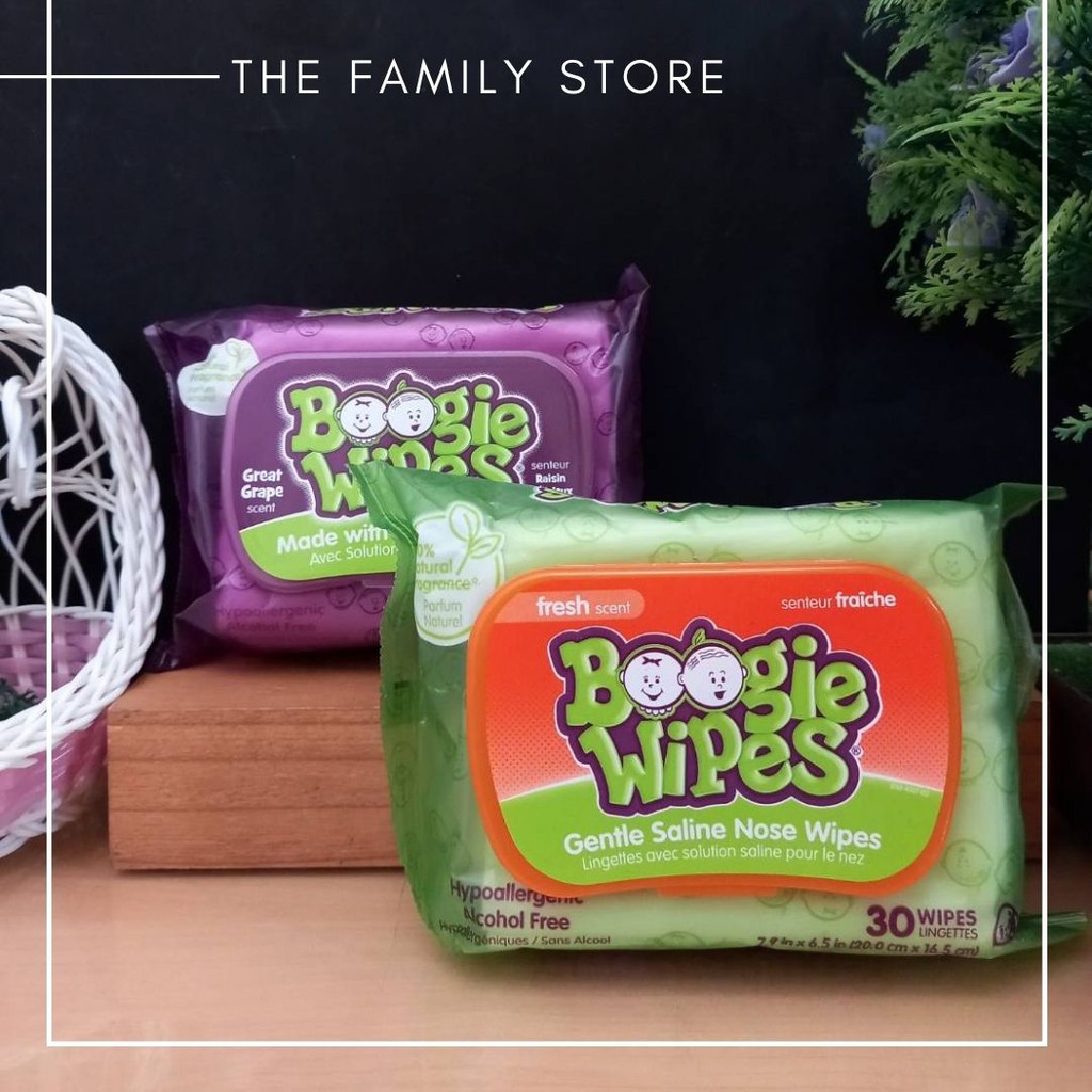 Jual Boogie Wipes, Baby Wipes, Wet Wipes for Face, Hand, Body & Nose