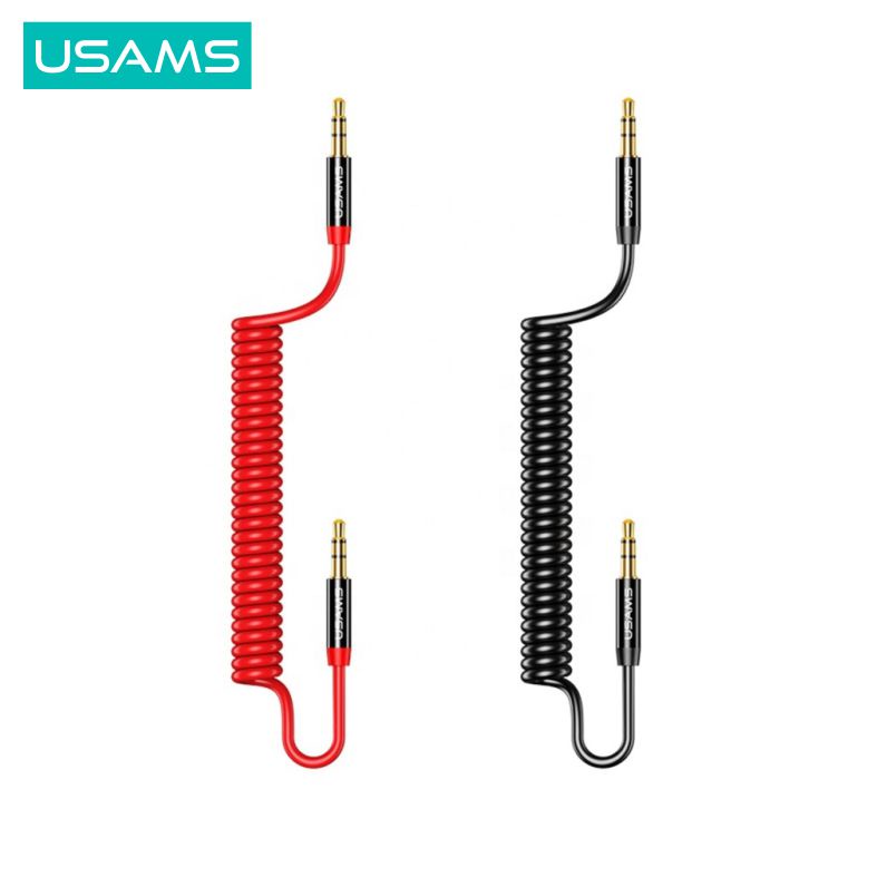 USAMS SJ256 Kabel AUX Spring HiFi 3.5mm