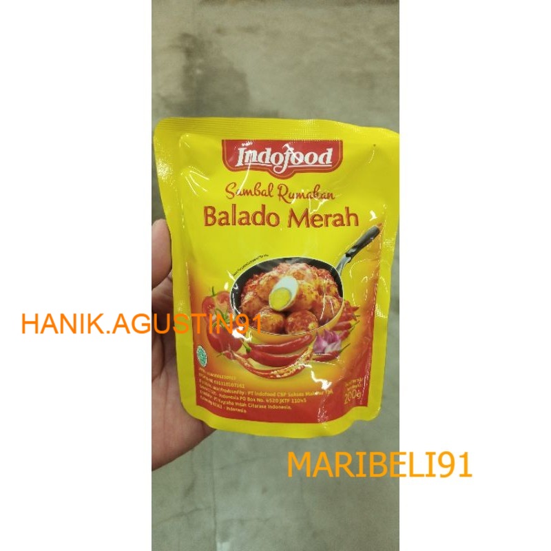 

Indofood Sambal Rumahan Balado Merah 200 Gr Maribeli91