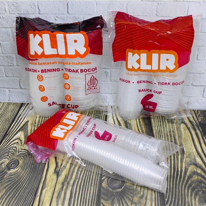 THINWALL CUP SAUS / SAUCE CUP / CUP SAMBAL / TEMPAT SAMBAL ISI 50 KLIR