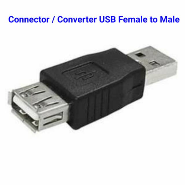 Jual Converter Usb Female To Male Connector Usb Male To Female Indonesia Shopee Indonesia