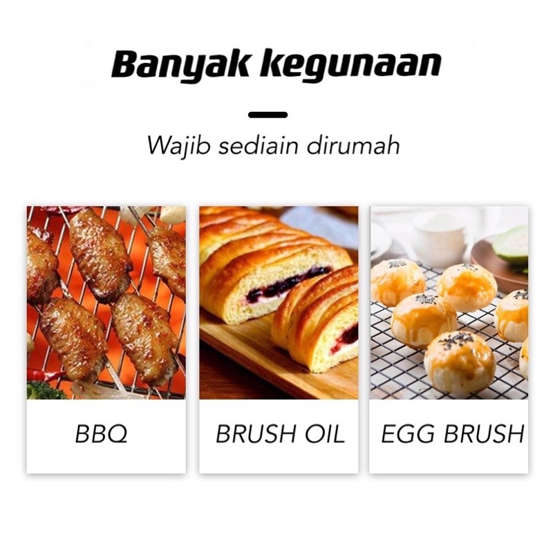 kuas silikon mentega food grade kuas kue kuas bbq kuas tahan panas