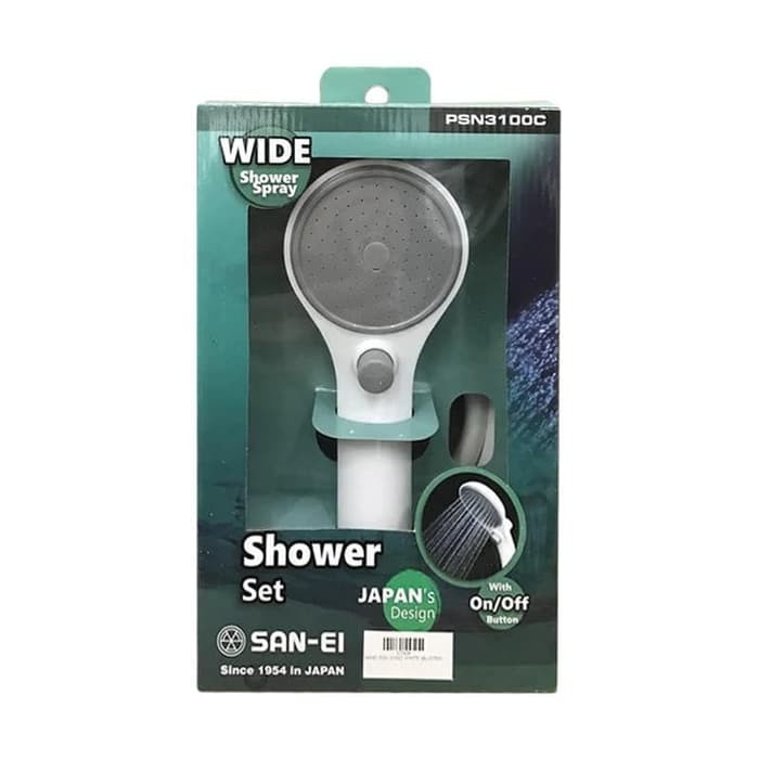 SANEI HEAD SHOWER/ SHOWER WITH ON OFF BUTTON PSN 3100C - Chrome