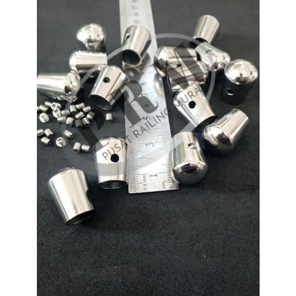 TUTUP STAINLESS PAGAR TANGGA / TUTUP JARI JARI RAILING TANGGA / TUTUP LUAR RAILING TANGGA STAINLESS 
