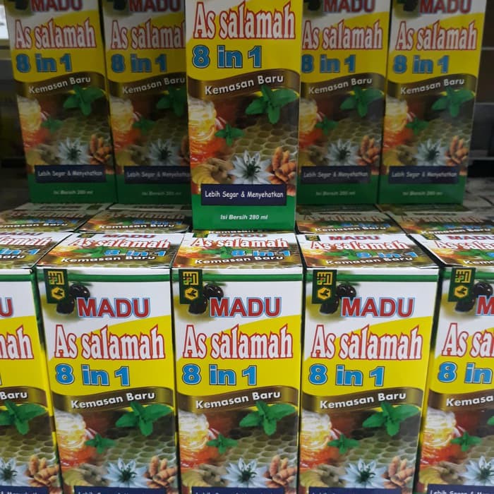 Madu Assalamah 8 IN 1 | Madu 8 IN 1 Abu Herbal | Madu Batuk | Madu Flu Daya Tahan Tubuh - Samsmedia