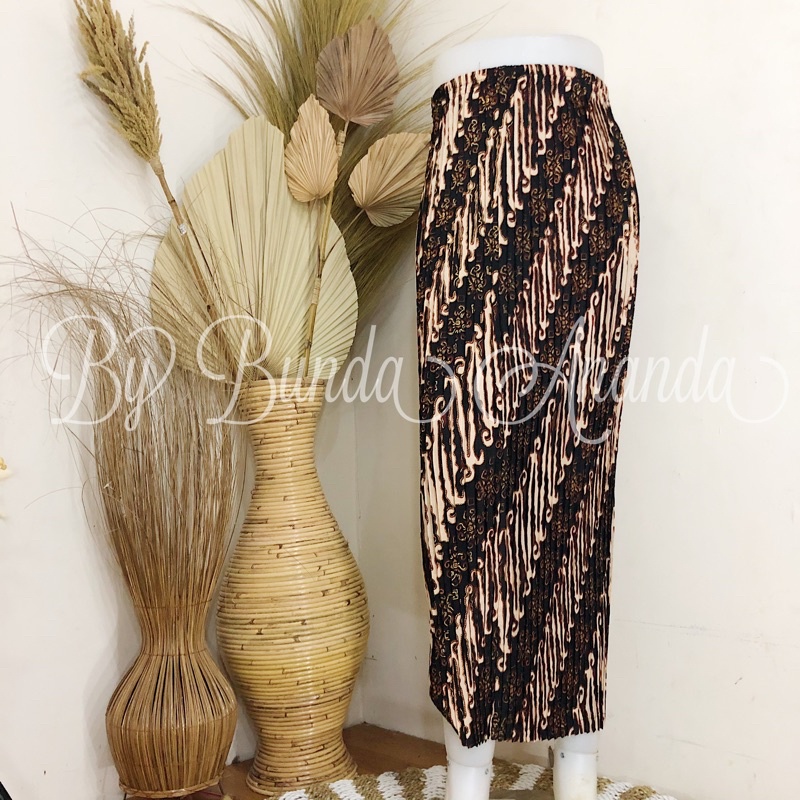 Rok Batik Plisket Fit S - JUMBO All Size
