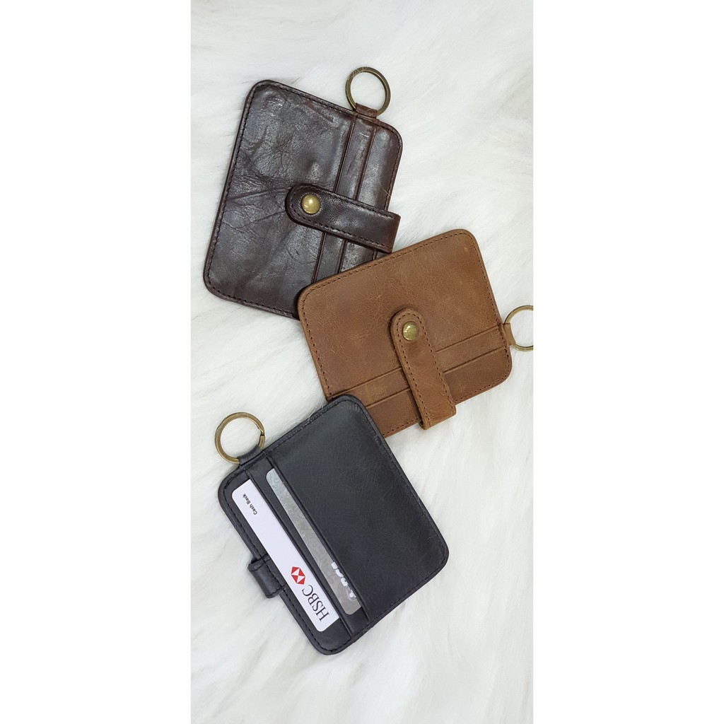 dompet kartu fashion kulit card holder wallet genuine leather draco