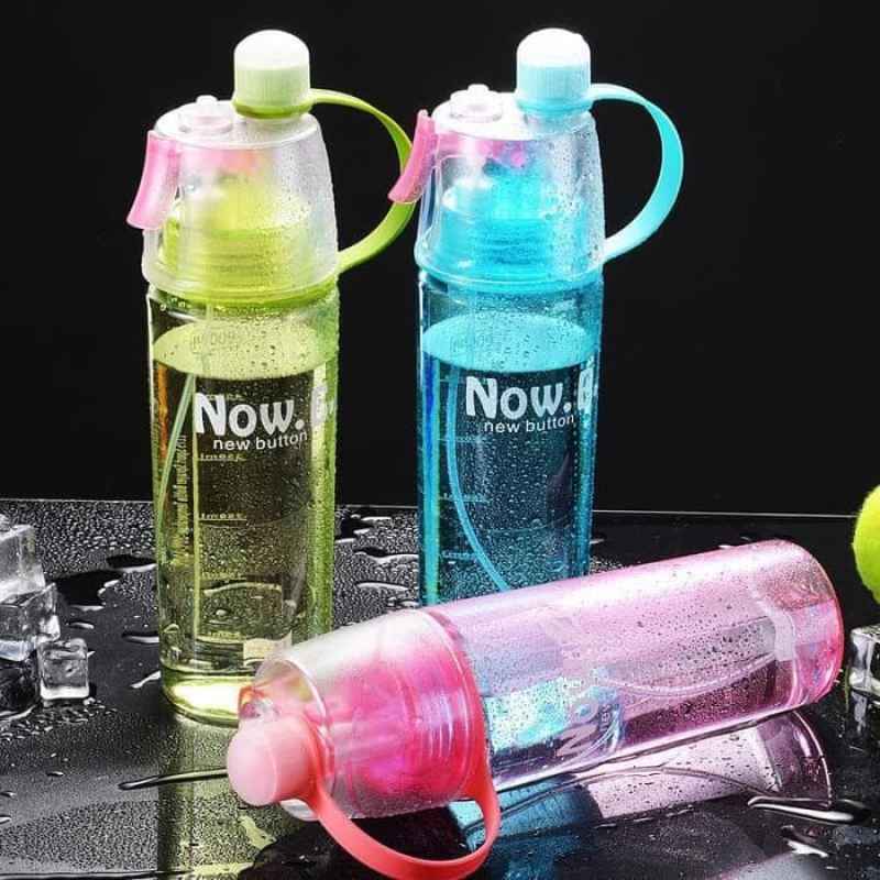 BOTOL MINUM SPRAY 600ML ANTI BOCOR/ BOTLE SPRAY SPORT WATER BPA FREE