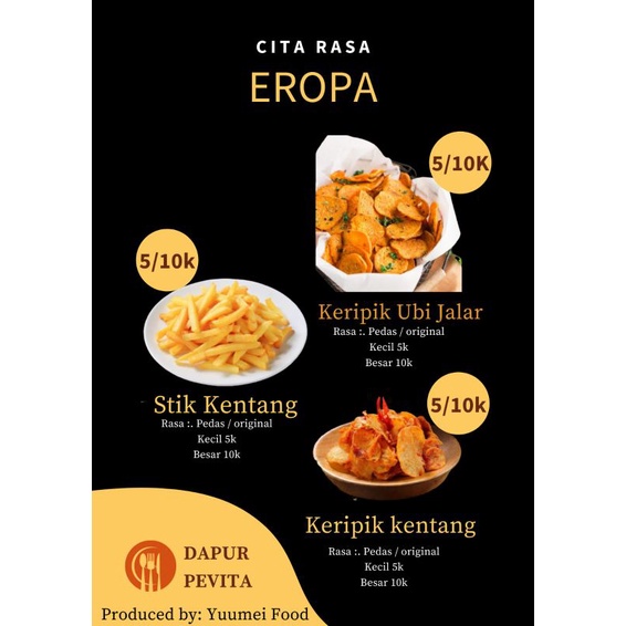 

ubi jalar,stick kentang,Kentang krispi