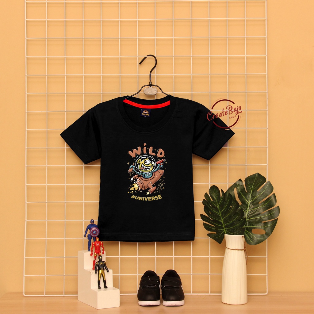 KAOS ANAK LAKI WILD UNIVERSE 1-7 TAHUN BAJU ATASAN ANAK LAKI FASHION TERMURAH BAHAN KATUN